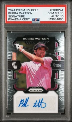2024 Prizm Liv Golf Bubba Watson Signature Auto PSA 10 - Image 1 of 2