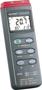 Voltcraft K202 Temperatur-Messgerät  -200 bis +1370°C Fühler-Typ K Datenlogger - Bild 1 von 3