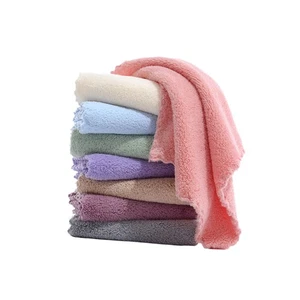  8 Pcs Coral Fleece Towel Cloths for Cleaning Bath Face Towels Wipes - Picture 1 of 11