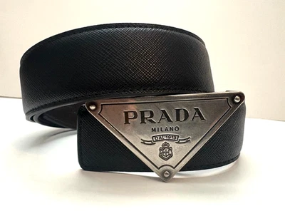 PRADA - CINTURÓN NEGRO HOMBRE - TALLA 34 Foto 1 de 4