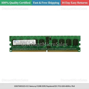 M393T6553CZ3-CCC Samsung 512MB DDR2 Registered ECC PC2-3200 400Mhz 1Rx8 - Picture 1 of 1