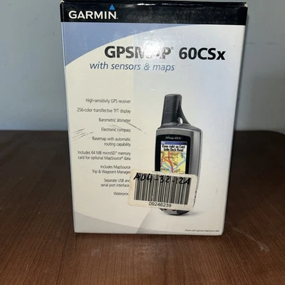 Garmin GPSMAP 60CSx Device Handheld Navigator with memory card  *No batteries - Image 1 of 4