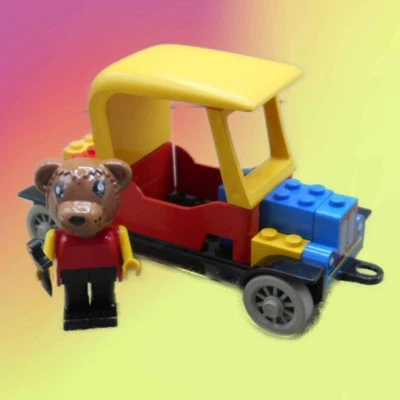 LEGO Fabuland 3629 Barney Bear 1981 Minifigura Vintage/Personalizada LEER Foto 1 de 4