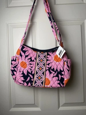 Bolso de Hombro Vera Bradley Loves Me On the Go Nuevo con Etiquetas Cartera Floral Retirada Foto 1 de 4