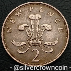 Great Britain 🇬🇧 UK 2 New Pence 1971. KM#916. Two Cents coin. Welsh Plumes. 2d - Picture 1 of 7