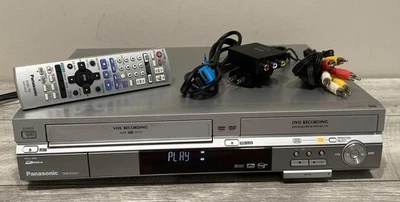 Panasonic DMR-ES40V DVD & VCR Recorder Combo W/ Remote, AV Cables & HDMI CONVERT - Image 1 of 4