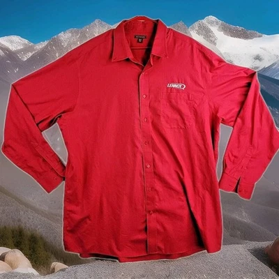 Lennox Logo Red Long Sleeve Pocket Shirt Mens 3XL - Image 1 of 4