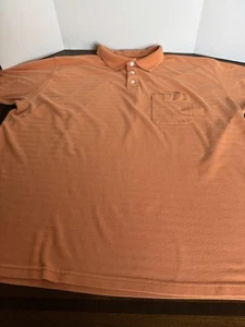 George Foreman Men’s 3X/Big Short Sleeve Polo Shirt Orange Pre-Owned - Picture 1 of 8