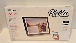 Aluratek Wi-Fi 10,1" Digitalrahmen - Touchscreen 32GB - Factory Sealed - Neu - Bild 1 von 4
