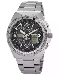 Reloj piloto Citizen Promaster esfera negra Eco-Drive deportivo 200M para hombre JY8120-58E - Imagen 1 de 3