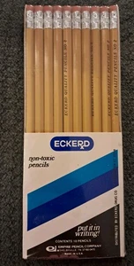 Eckerd Quality No. Paquete de 10 lápices Empire Pencil Company nuevo stock antiguo - Imagen 1 de 2