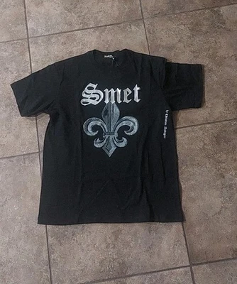 Smet Christian audigier衬衫全新带标签黑色银色XL — 第 1/4 张图片