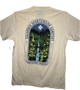 Camiseta Columbia Para Hombre Estampado Gráfico Brezo Cuello Redondo Talla Grande, Nueva Con Etiquetas - Imagen 1 de 5