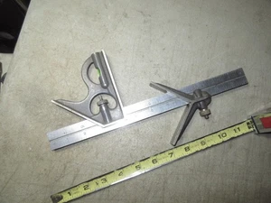 Vintage Brown & Sharpe comb ination square w/center finder user tool - Picture 1 of 14