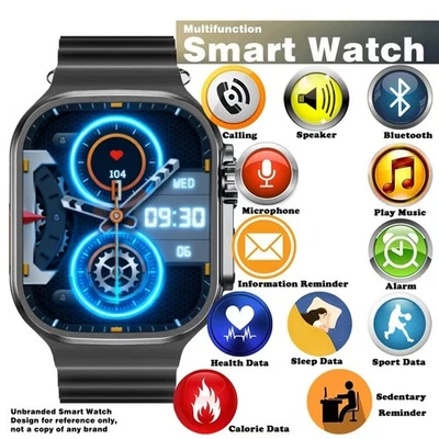 Women/men Smart Watch Fitness Bluetooth Call Watch for Android and IOS - Image 1 of 4