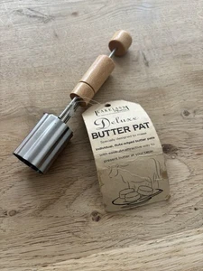 BNWT Lakeland Stainless Steel Individual fluted edge Shape Butter Pat for table  - Picture 1 of 5
