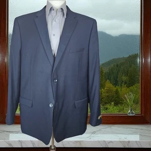Caravelli Blazer Jacket Mens 52L Dark Navy Double Vented NWT - Picture 1 of 10