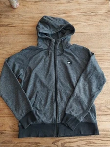 Nike Felpa con Cappuccio Uomo XL French Terry Scarpiera Full Zip Grigio Nero Erica 678560-065 - Foto 1 di 7