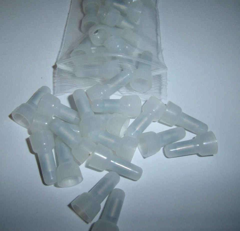 25 Closed End Crimp Caps 16-14 GA AWG Gauge Wire Connectors Terminals Car Radio - Image 1 of 2