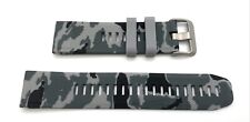 Rubber Watch Strap for TAG Heuer connected E3 & E4, 45mm & 42mm Grey Camo