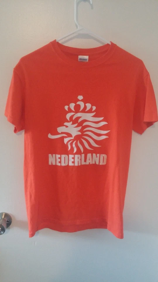 Camiseta de fútbol naranja de los Países Bajos T-Shit - NEDERLANDS - Talla S Foto 1 de 1