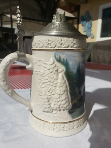 1997 Longton Crown Stein "A quiet evening at Riverlodge" Limited First Edition - Picture 1 of 8