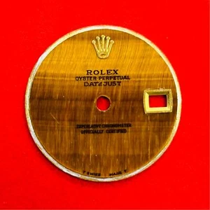 Tigers Eye gelbgold Zifferblatt für 26 mm DateJust Rolex Uhr - Bild 1 von 5