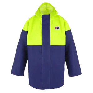 Stormline Crew 211 Heavy Duty Foul Weather PVC Jacket, Medium (M) Neon/Blue - Picture 1 of 7