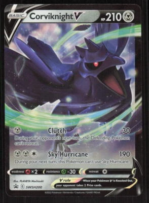 Pokemon TCG SWSH: Sword & Shield Promo Cards #SWSH200 Corviknight V NM - Image 1 of 2