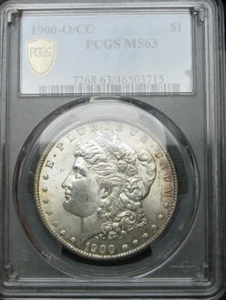 1900-O/CC Strong Morgan Dollar Silver ---- PCGS MS-63 Slabbed Coin ---- #883A - Picture 1 of 6
