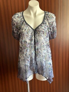 New Karen Kane Beautiful Blouse.100% Silk Made in USA. Available in sizes L&M - Picture 1 of 12