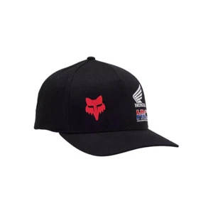 Fox Racing x Honda II FlexFit Cappello (nero) Cappello elasticizzato classico - Foto 1 di 2