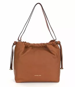 Michael Kors Angelina Large Convertible Leather Shoulder Bag (Acorn) - Picture 1 of 5