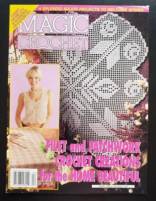 Magic Crochet Magazine Filet & Patchwork April 2003 No 143 - Image 1 of 4