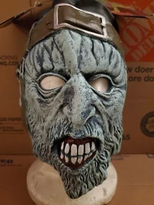 Ghostbusters Child Sparky the Subway Ghost 3/4 Mask Ghoul Scary Blue Old Man - Picture 1 of 12