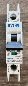 Eaton FAZ-C30/1-NA-DC 1-Pole 30A Circuit Breaker - Picture 1 of 5