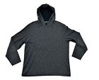 Travis Mathew Hoodie Sweatshirt Heathered Black Gray Golf Performance Size Large