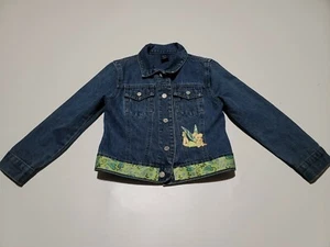 Vintage GAP Kid's Girls Denim Jean Jacket Small 6-7 TINKER BELL Embroidered - Picture 1 of 6