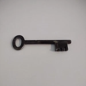 EXTREMELY RARE antique SING SING PRISON GUARD SKELETON KEY 18OO MUSEUM PIECE - Picture 1 of 4
