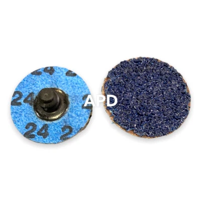 200 Each Norton 1-1/2" 24 Grit TR R821P BlueFire Quick-Change Disc 66261144555 - Image 1 of 3