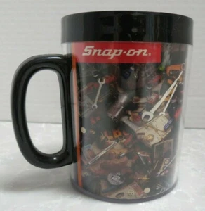 Vintage SNAP ON TOOLS Advertising Thermo Serv Coffee Mug Plastic 60s - Picture 1 of 7