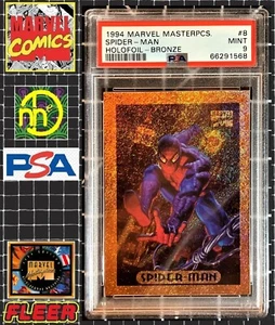 1994 Marvel Masterpieces - Bronze Holofoil - #8 Spider-Man - PSA 9 MINT - Picture 1 of 4