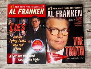 Lot of 2 Al Franken Political Humor Paperback Books (2004-2006) 1st Editions - Picture 1 of 8
