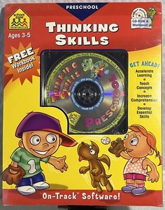 Thinking Skills Ages 3-5 (Mac & Win, CD-ROM, Work Book, 076645088079) Preschool - Picture 1 of 3