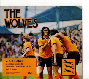 Wolverhampton Wanderers v Carlisle 1976/77 Division 2 - Picture 1 of 1