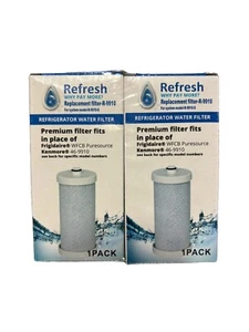 REFRESH R-9910 Refrigerator Water Filter Frigidaire Kenmore Pack Of 2 Fac Sealed - Picture 1 of 3