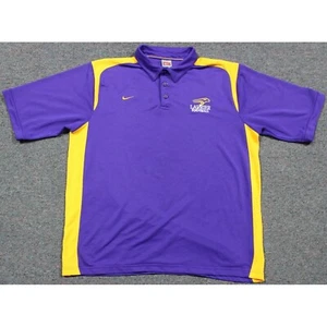 Camisa Polo Wilfrid Laurier University Golden Hawks Vintage Grande Nike Púrpura - Imagen 1 de 5