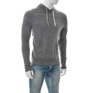 Sweat à capuche homme J.Crew manches longues haut gris pull décontracté authe... - Imagen 1 de 6