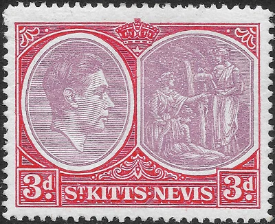 St Kitts-Nevis 1949 3d sg 73f MH Medical Spring - Image 1 of 2