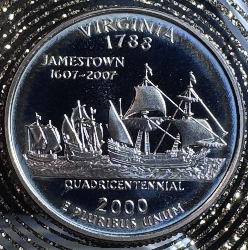 2000 S proof Virginia state Quarter Coin  - Image 1 of 2